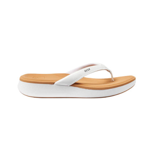 REEF WMNS CUSHION CLOUD SANDALS SP24 WHITE/TAN