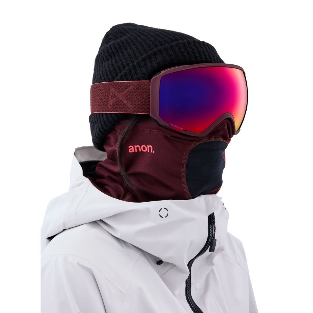 2023 ANON WM1 MFI GOGGLE W/ SPARE MLBRY/PRCV SUN RED