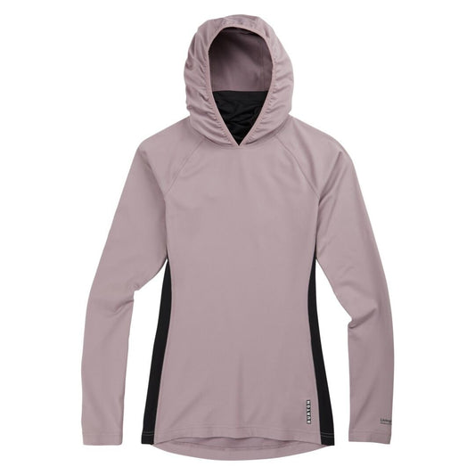 2023 BURTON WMNS MIDWEIGHT X LONG NECK BASE LAYER HOODY ELDERBERRY