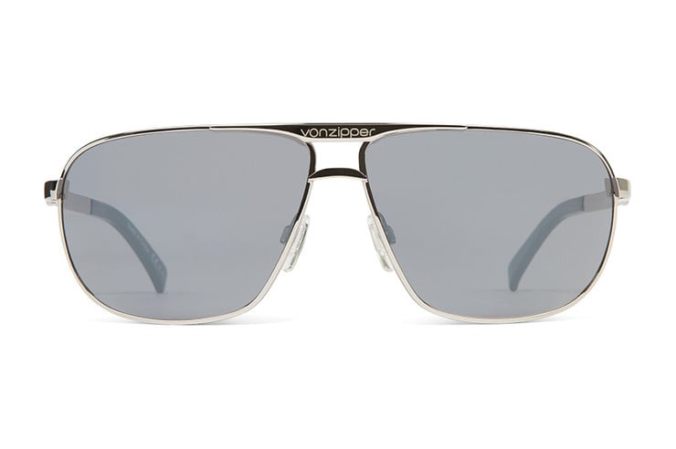 VONZIPPER SKITCH SILVER SUNGLASSES w/ GRY CHROME LENS