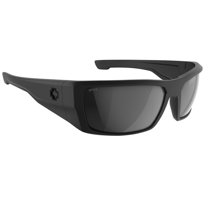 SPY DIRK ANSI MATTE BLACK SUNGLASSES w/HAPPY GRAY PHOTOCHROMIC