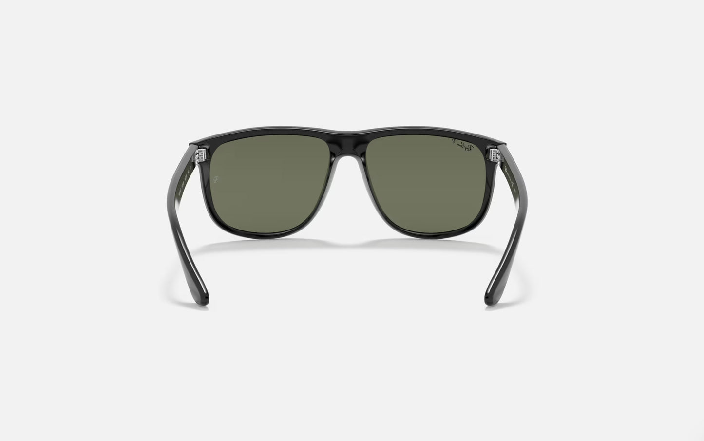 RAY-BAN BOYFRIEND SUNGLASSES BLACK w/ DARK GREEN PLR