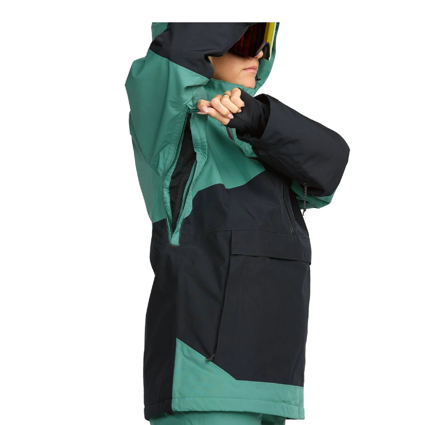 2026 VOLCOM WMNS FERN INS GORE PULLOVER JACKET SPRUCE GREEN
