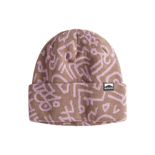 2026 AUTUMN SOUL CAMO BEANIE DUSTY PINK