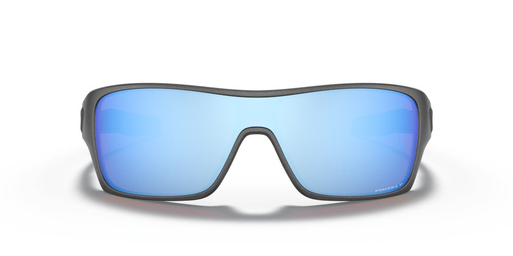 OAKLEY TURBINE ROTOR STEEL SUNGLASSES w/ PRIZM DEEP WATER PLR LENS