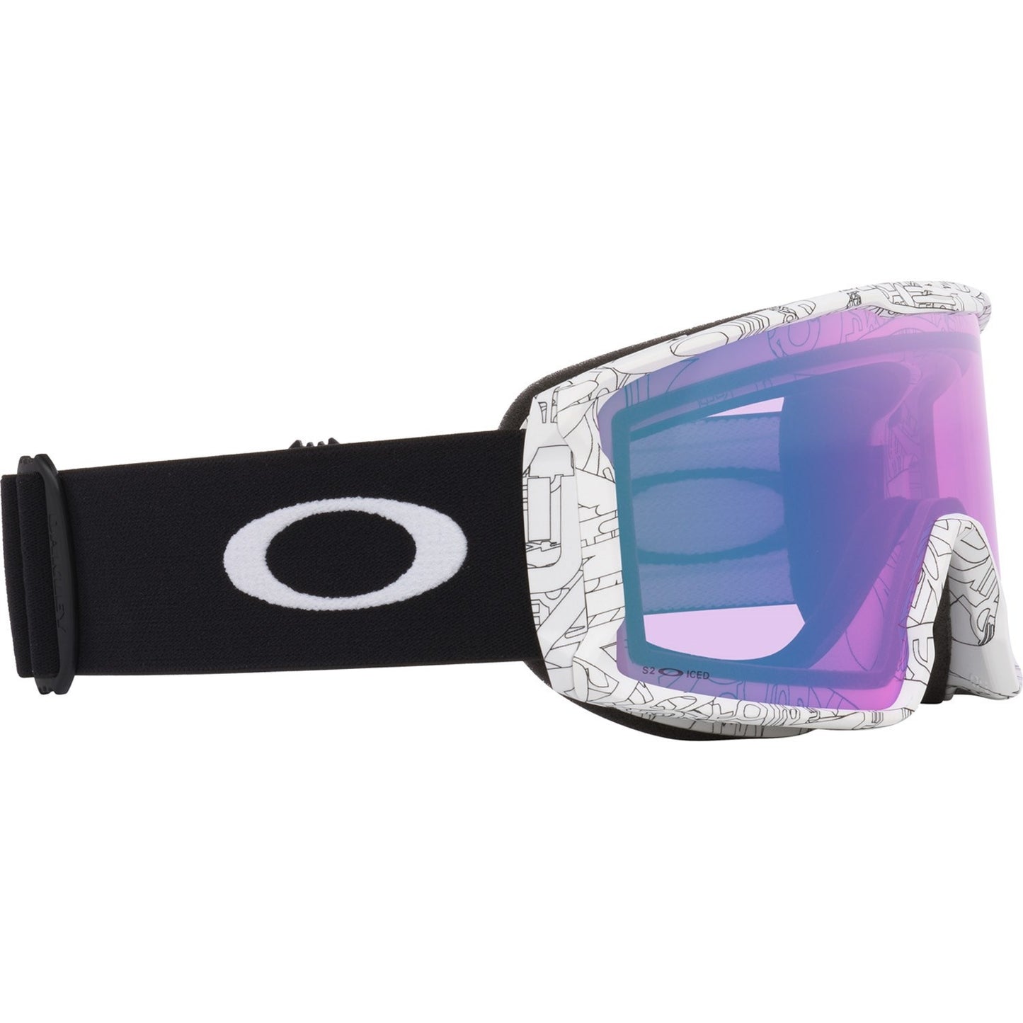 2026 OAKLEY LINE MINER L GGL MT WHT GHST TXT w/ PRZM ICED