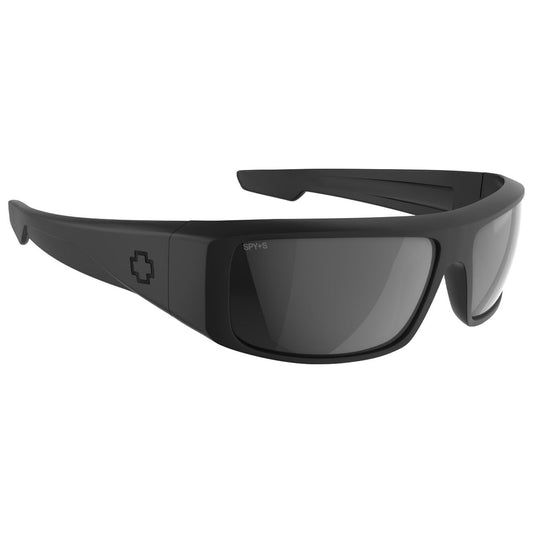 SPY LOGAN ANSI MATTE BLACK SUNGLASSES w/ HAPPY GRY PHOTOCHROMIC