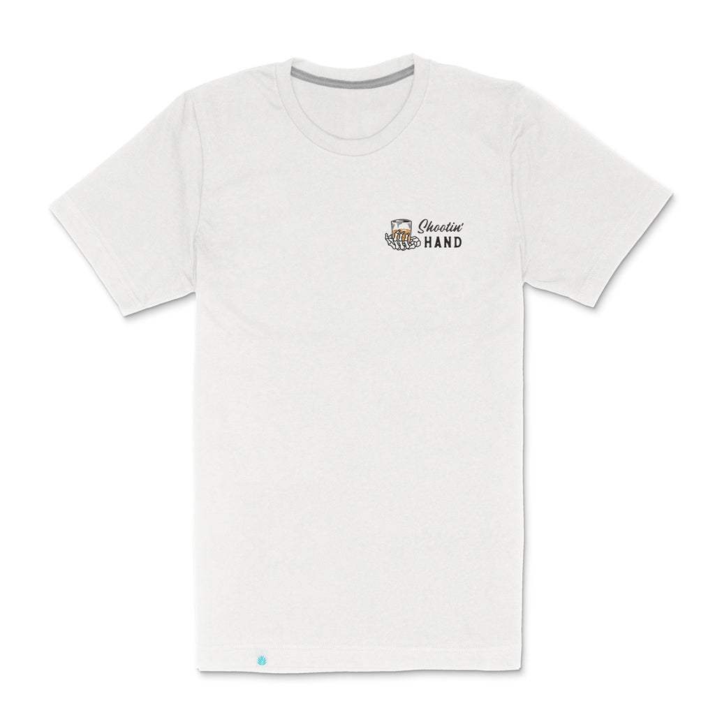 SENDERO MENS SHOOTIN HAND SS TEE SP26 VINTAGE WHITE