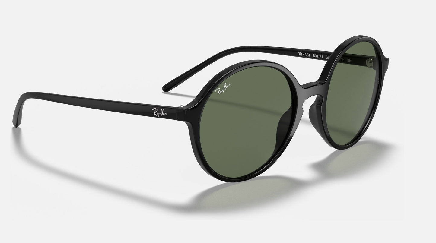 RAY-BAN RB4304 SUNGLASSES BLACK w/ DARK GRN
