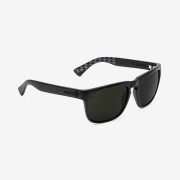 ELECTRIC KNOXVILLE XL JM MATTE BLACK SUNGLASSES w/ GRY PLR LENS