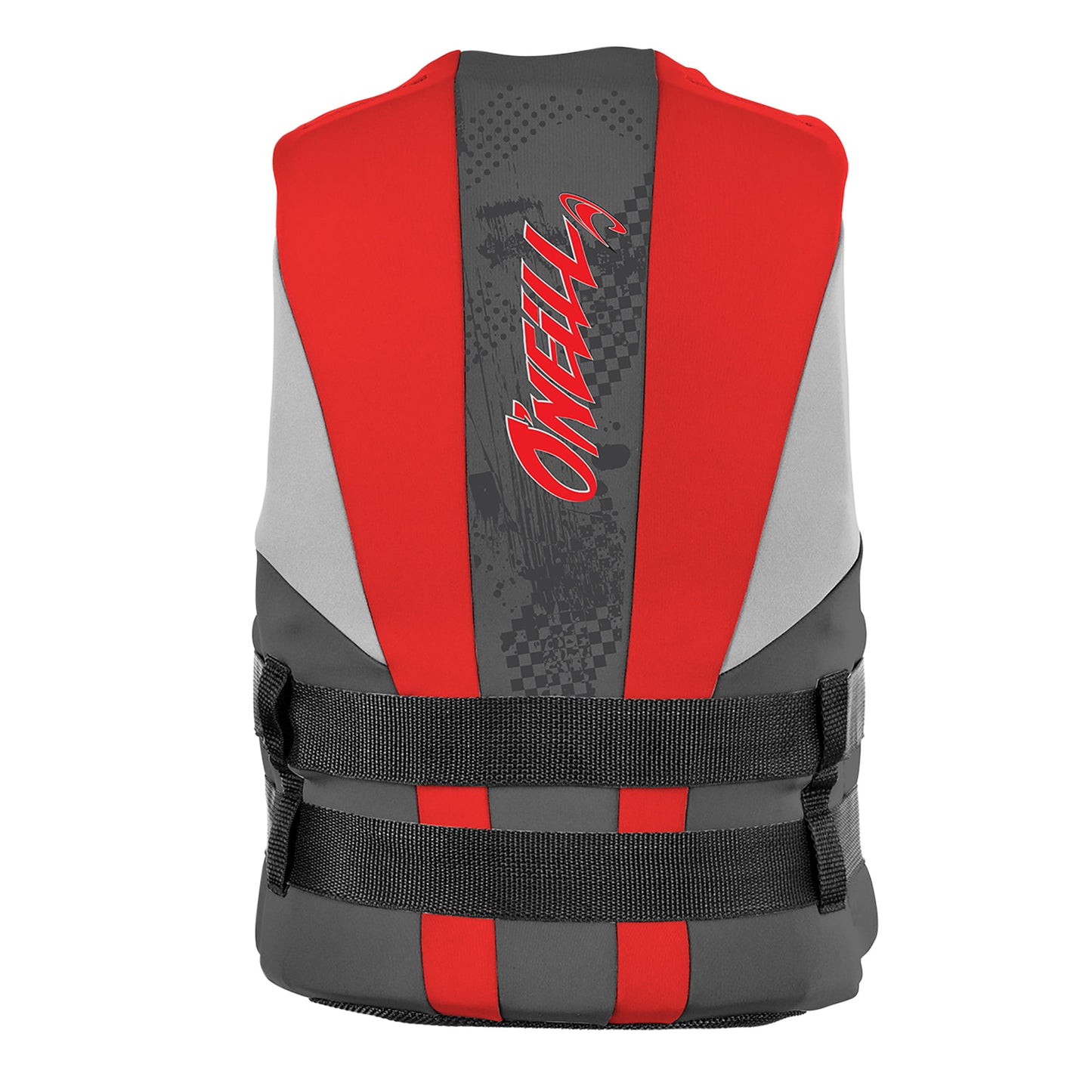 2024 O'NEILL YOUTH REACTOR FULL-ZIP USCG LIFE VEST COAL/RED/FLINT