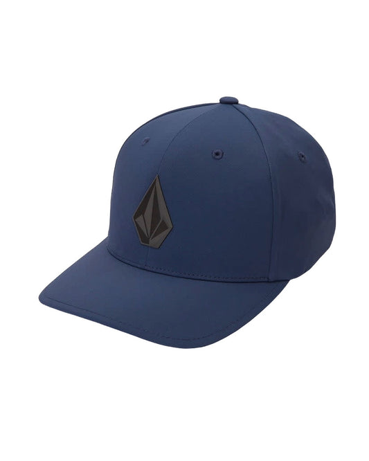 VOLCOM MENS STONE TECH DELTA FLEXFIT HAT SP26 NAVY