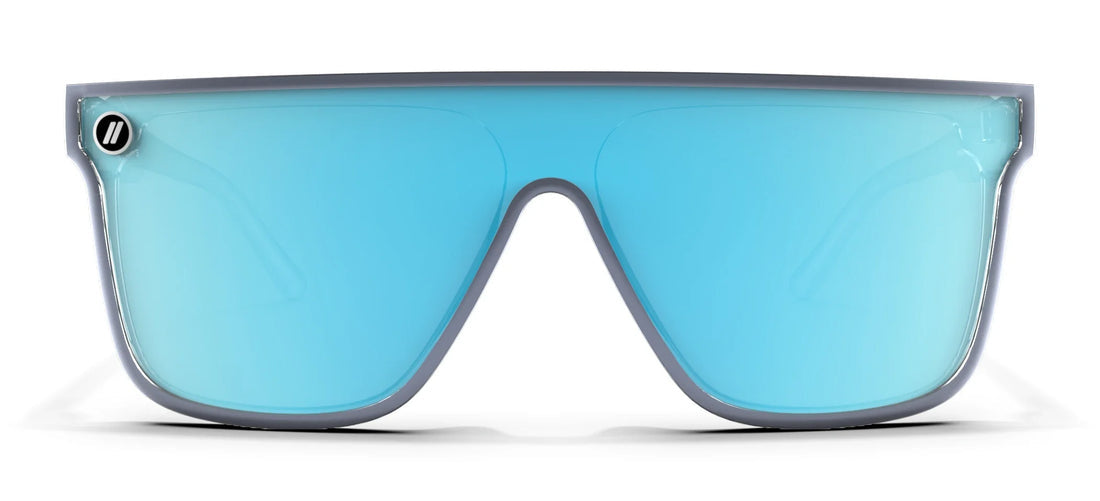BLENDERS SCI-FI DYNASTY ICE GREY SUNGLASSES w/ BLUE PLR LENS
