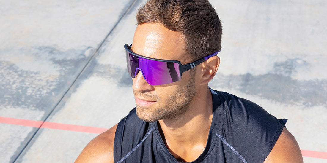 BLENDERS ECLIPSE X2 SUNGLASSES VIOLET VICTORY w/ BLACK / VIOLET POLARIZED