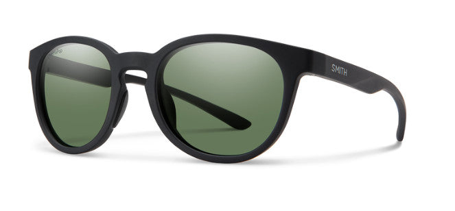SMITH EASTBANK MATTE BLACK SUNGLASSES w/ CP PLR GREY GREEN