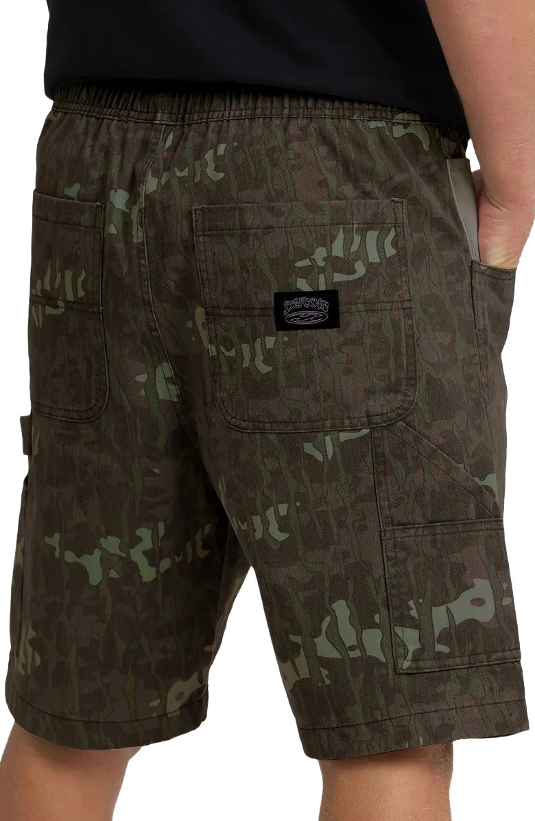 BILLABONG MENS BAD DOG ELASTIC SHORT SP26 (XCCK) GREEN CAMO