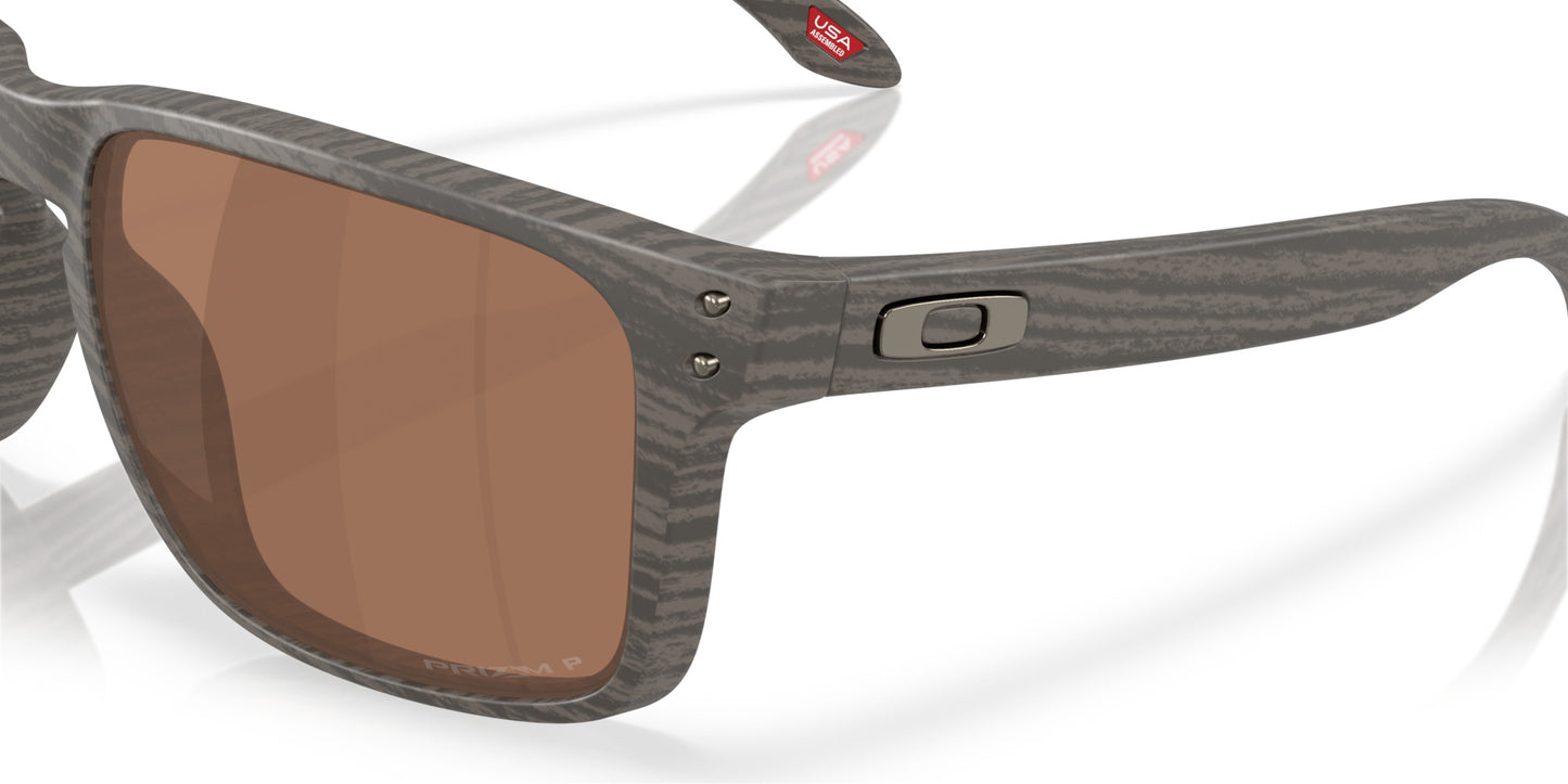 OAKLEY HOLBROOK XXL WOODGRAIN SUNGLASSES w/ PRIZM TNGSTN PLR