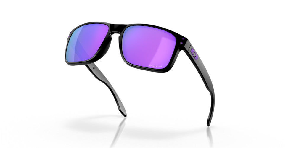OAKLEY HOLBROOK MATTE BLK SUNGLASSES w/ PRIZM VIOLET LENS