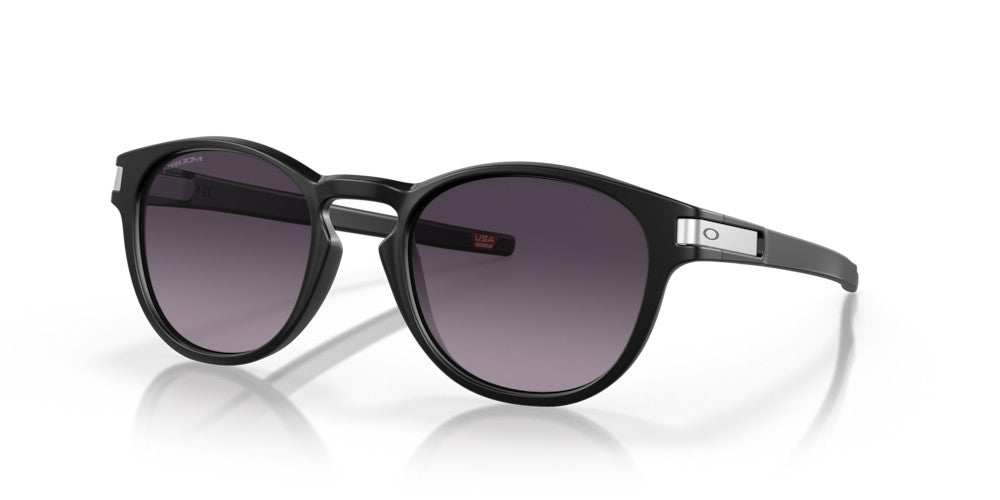 OAKLEY LATCH MATTE BLK SUNGLASSES w/ PRIZM GRY GRADIENT LENS