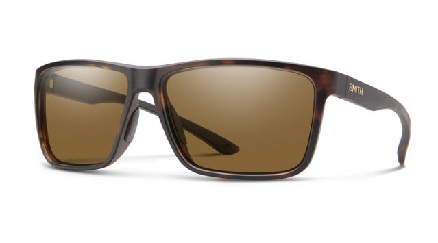 SMITH RIPTIDE SUNGLASSES MATTE TORT W/ CP PLR BRWN