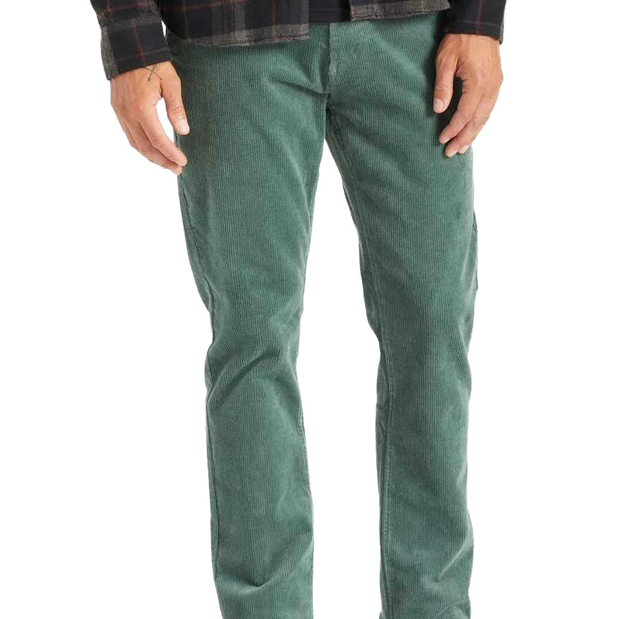BRIXTON MENS CHOICE CHINO HO22 DARK FOREST CORD
