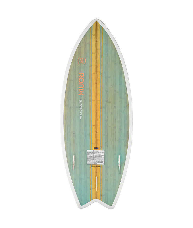 2026 RONIX WMNS KOAL CLASSIC FISH WAKESURF BOARD - SEA GLAZE/WHITE/PEACH