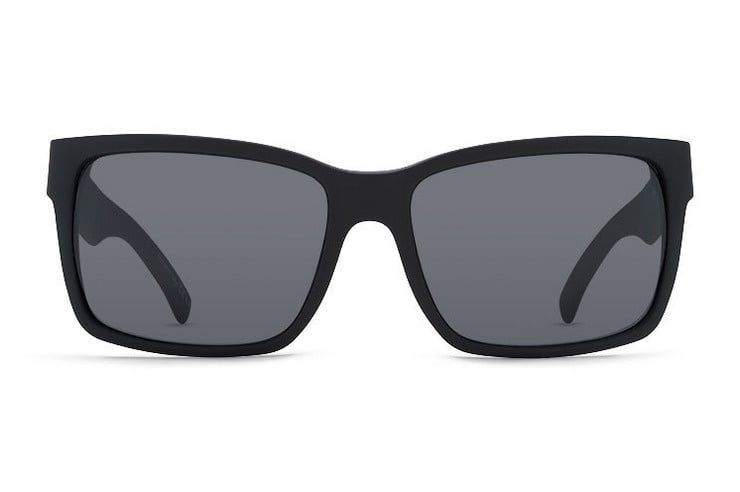 VONZIPPER ELMORE BLACK SATIN SUNGLASSES w/ GRY LENS