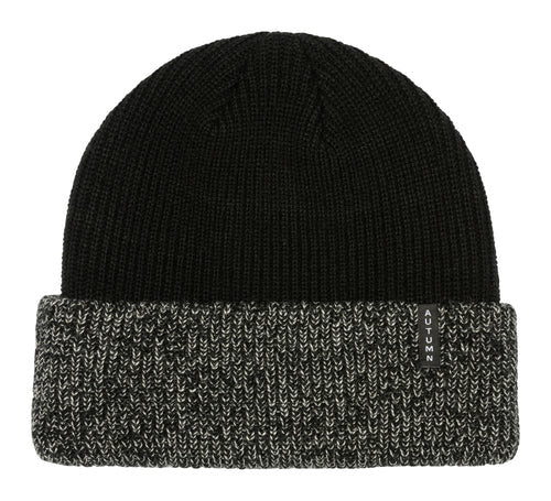 2024 AUTUMN BLOCKED BEANIE BLACK