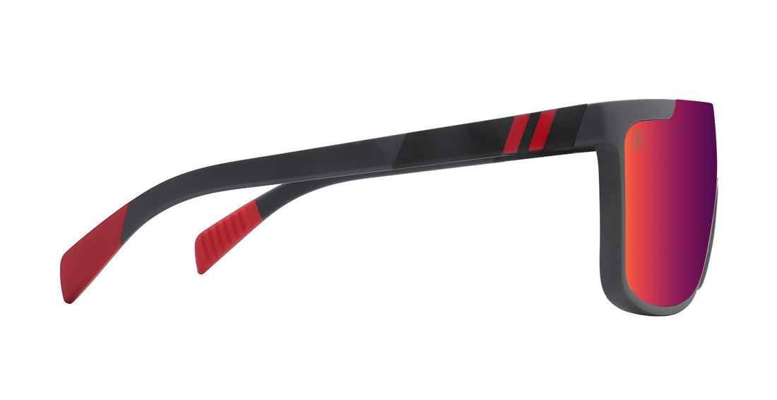 BLENDERS ACTIVE SCI-FI SUNGLASSES HEAT STRIKER w/ GLOSS GREY  / CRIMSON PC POL