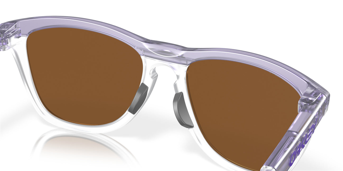 OAKLEY FROGSKINS HYBRID TRANS LILAC/CLEAR SUNGLASSES w/ PRIZM VIOLET LENS