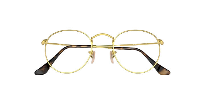 PLX RAY-BAN ROUND METAL SUNGLASSES ARISTA w/ POLAR CLEAR