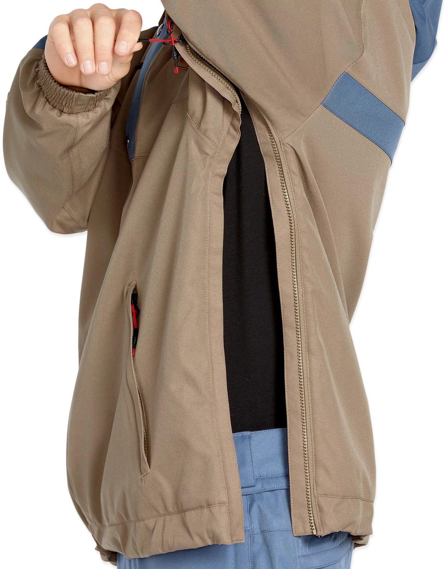 2025 VOLCOM LONGO 20K PULLOVER JACKET CHESTNUT BROWN