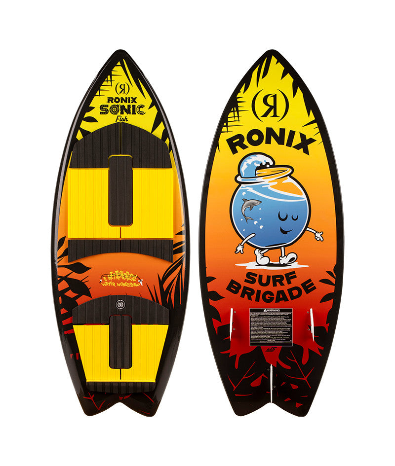 2026 RONIX BOYS SONIC FISH WAKESURF SUNSET SPLASH