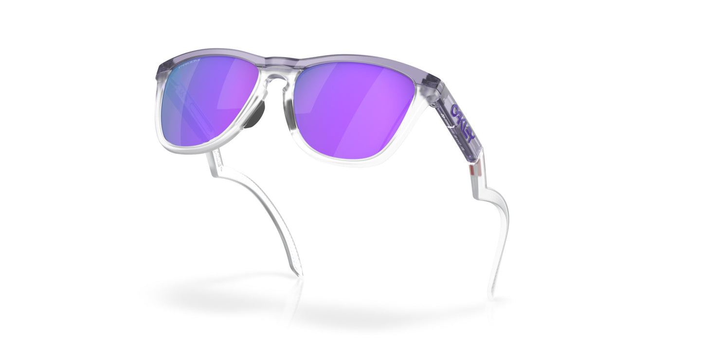 OAKLEY FROGSKINS HYBRID TRANS LILAC/CLEAR SUNGLASSES w/ PRIZM VIOLET LENS