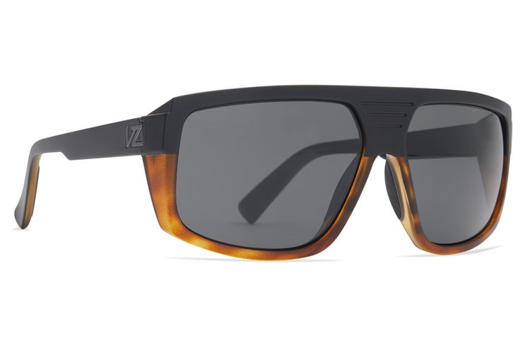 VONZIPPER QUAZZI HARDLINE BLACK TORT SUNGLASSES w/ VNTG GRY LENS