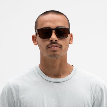 ELECTRIC KNOXVILLE XL MATTE TORT SUNGLASSES w/ BRNZ LENS