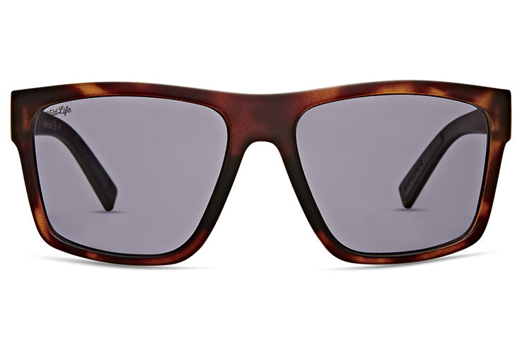 VONZIPPER DIPSTICK SATIN TORT SUNGLASSES w/ VINT GREY PLR LENS