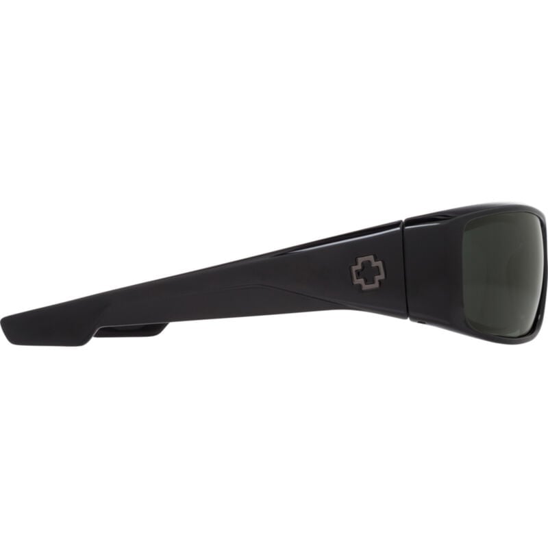 SPY LOGAN SOFT MATTE BLACK SUNGLASSES w/ HAPPY GRY GRN