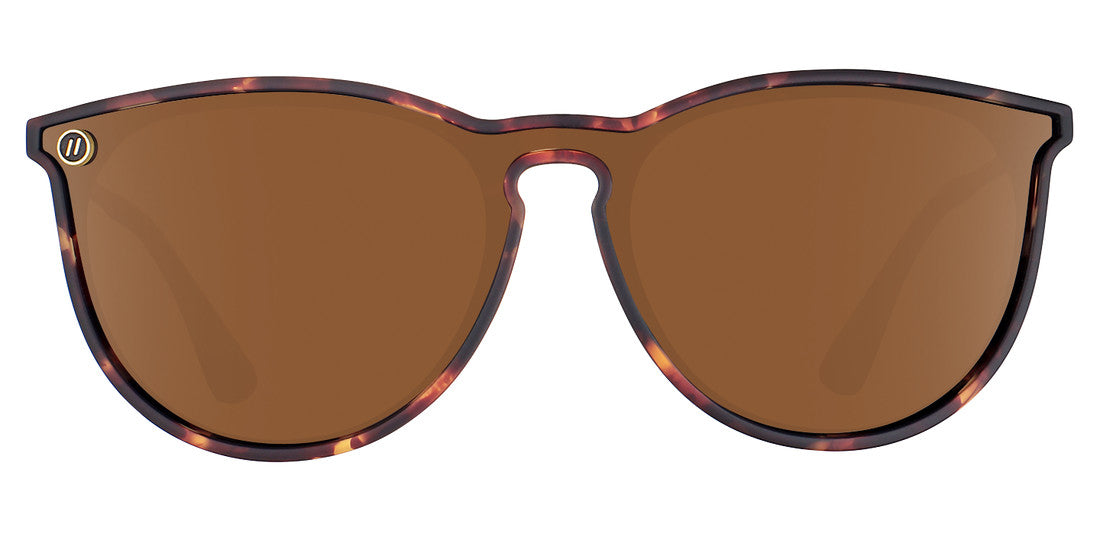 BLENDERS NORTH PARK X2 BRANDY NIGHT SUNGLASSES MATTE TORT w/ AMBER PLR LENS