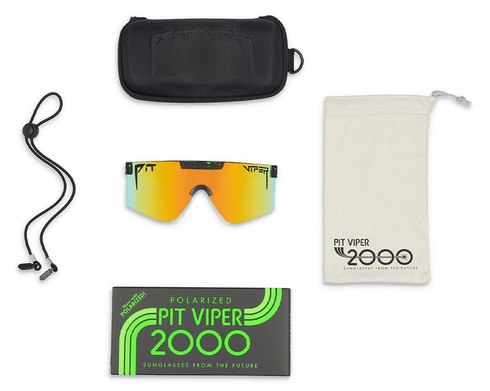 PIT VIPER THE MONSTER BULL POLARIZED 2000s SUNGLASSES