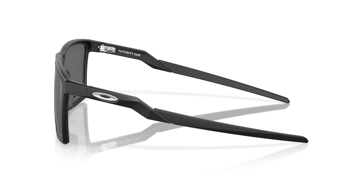 OAKLEY FUTURITY SUN SATIN BLACK SUNGLASSES w/ PRIZM BLACK PLRZD
