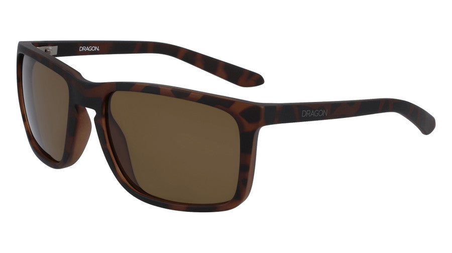 DRAGON MELEE MATTE TORT SUNGLASSES w/ BRNZ LENS