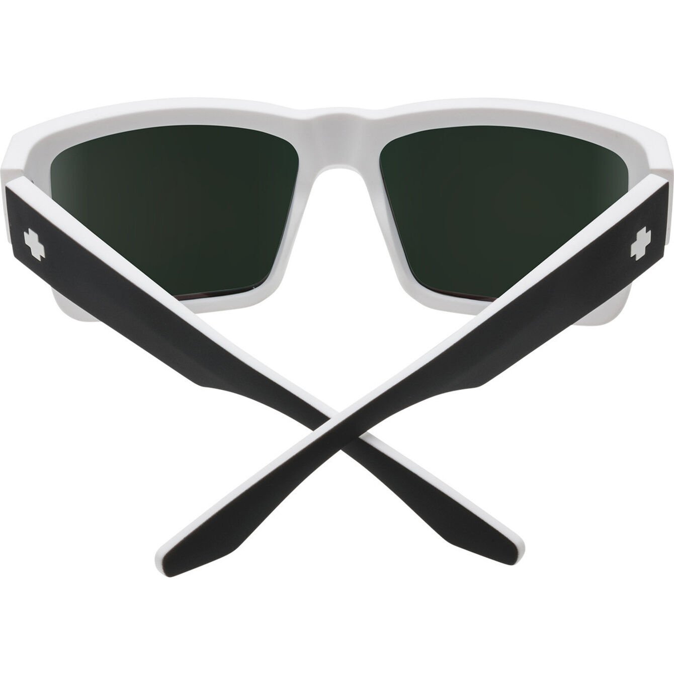 SPY CYRUS WHITEWALL SUNGLASSES w/ HAPPY GRY GRN RED SPCT MRR