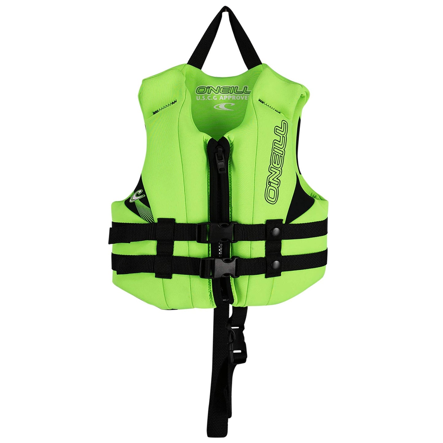 2024 O'NEILL CHILD REACTOR FULL-ZIP USCG LIFE VEST DGLO/DGLO/BLK
