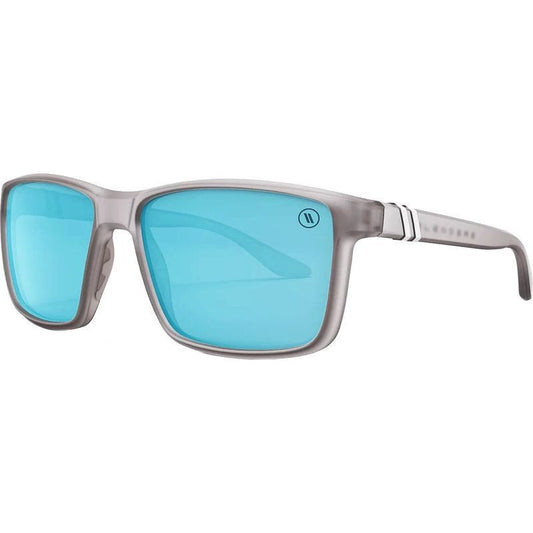 BLENDERS MESA CROSSING ALASKA SUNGLASSES MATTE GREY w/ BLUE PLR LENS