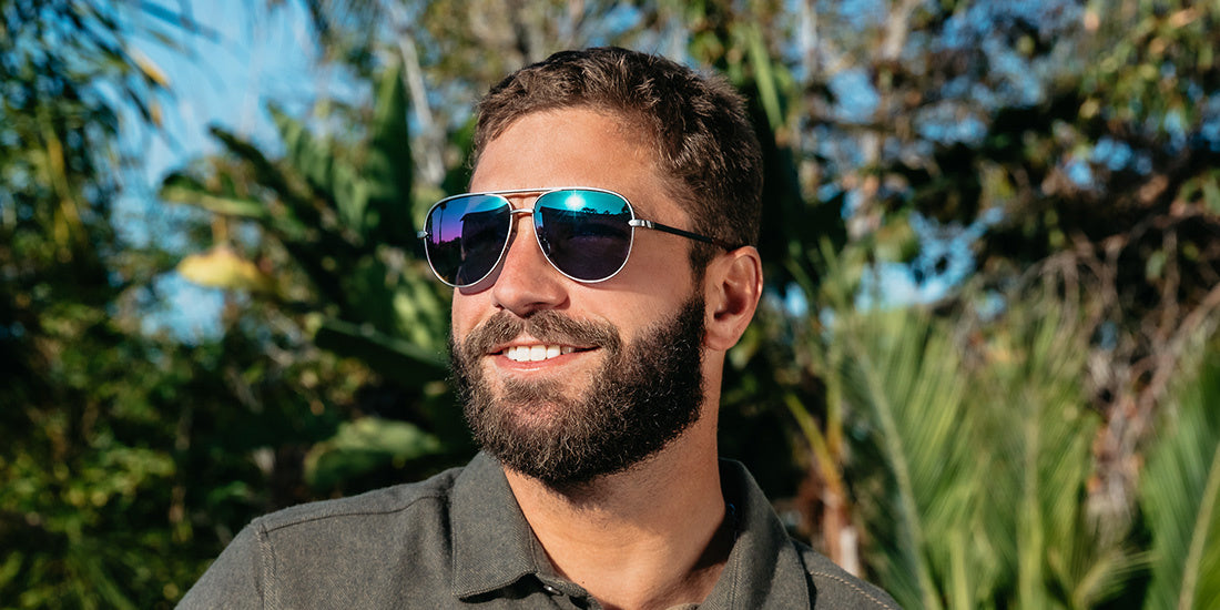BLENDERS SHADOW ZERO GRAVITY SILVER SUNGLASSES w/ LAVENDER RNBW PLR LENS