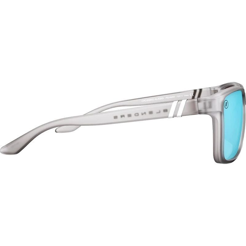 BLENDERS MESA CROSSING ALASKA SUNGLASSES MATTE GREY w/ BLUE PLR LENS