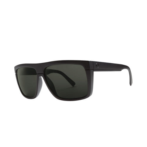 ELECTRIC BLACKTOP MATTE BLACK SUNGLASSES w/ GRY PLR LENS
