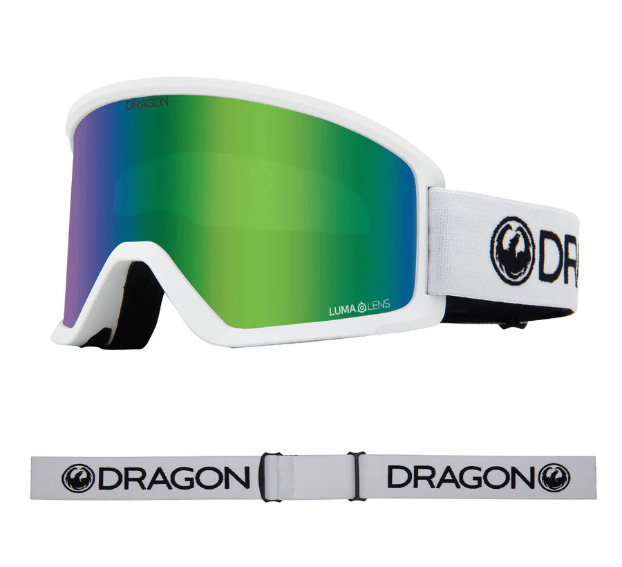 2026 DRAGON DX3 OTG GGL WHITE w/LL GREEN ION
