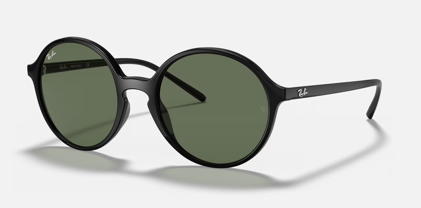 RAY-BAN RB4304 SUNGLASSES BLACK w/ DARK GRN